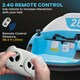 image 5 of AIYAPLAY 360° Rotation 12V Kids Bumper Car w/ Remote Control, Light Blue
