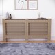 image 2 of Vida Designs Milton Radiator Cover MDF Slatted Cabinet, Unfinished, 172cm