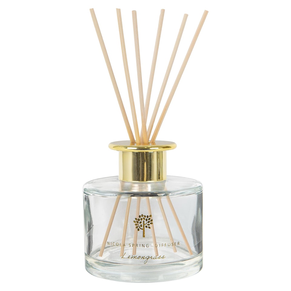 image 1 of Nicola Spring Glass Reed Diffuser - 200ml - Lemongrass