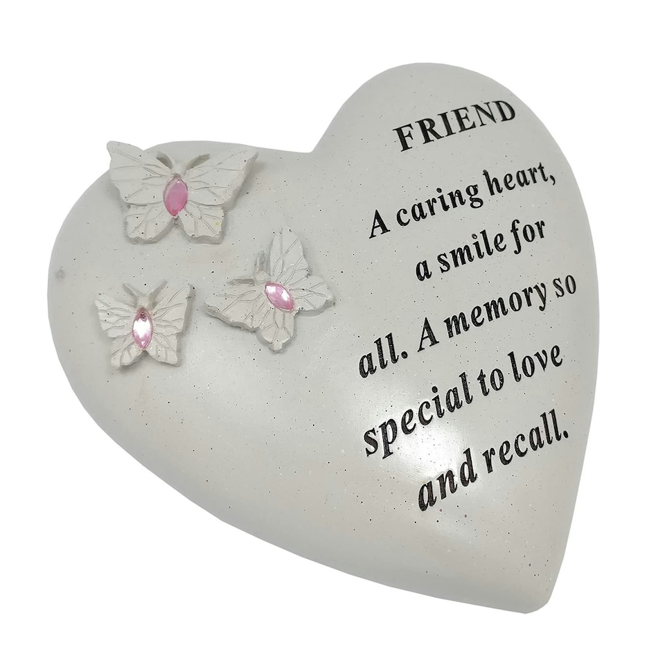 David Fischhoff Memorial Heart Plaque 16 x 14cm - Friend