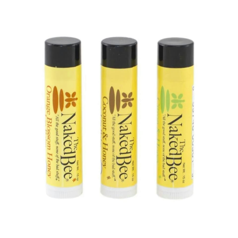 image 1 of The Naked Bee Organic Lip Balm Trio Gift Pack