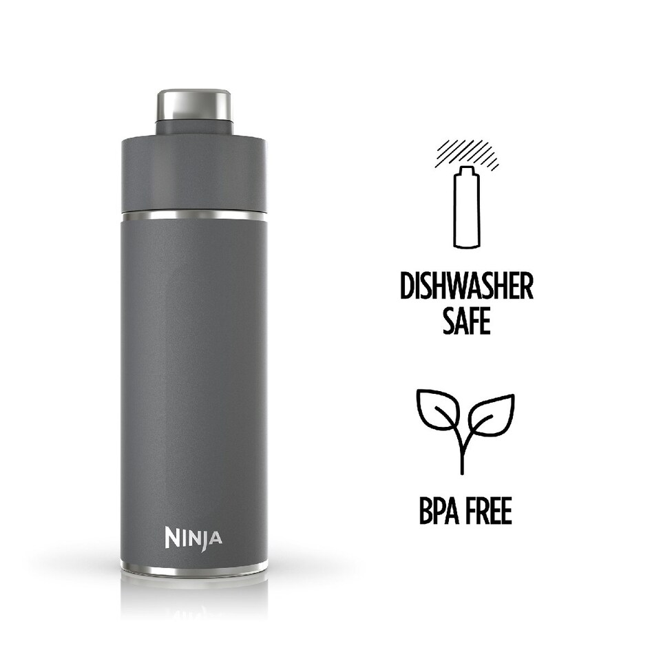 image 1 of Ninja DW2401EUUKGY Thirsti 700ml Travel Bottle Grey Grey