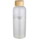 image 3 of Floso Bamboo Lid 650ml Water Bottle | Clear | Transparent | 1
