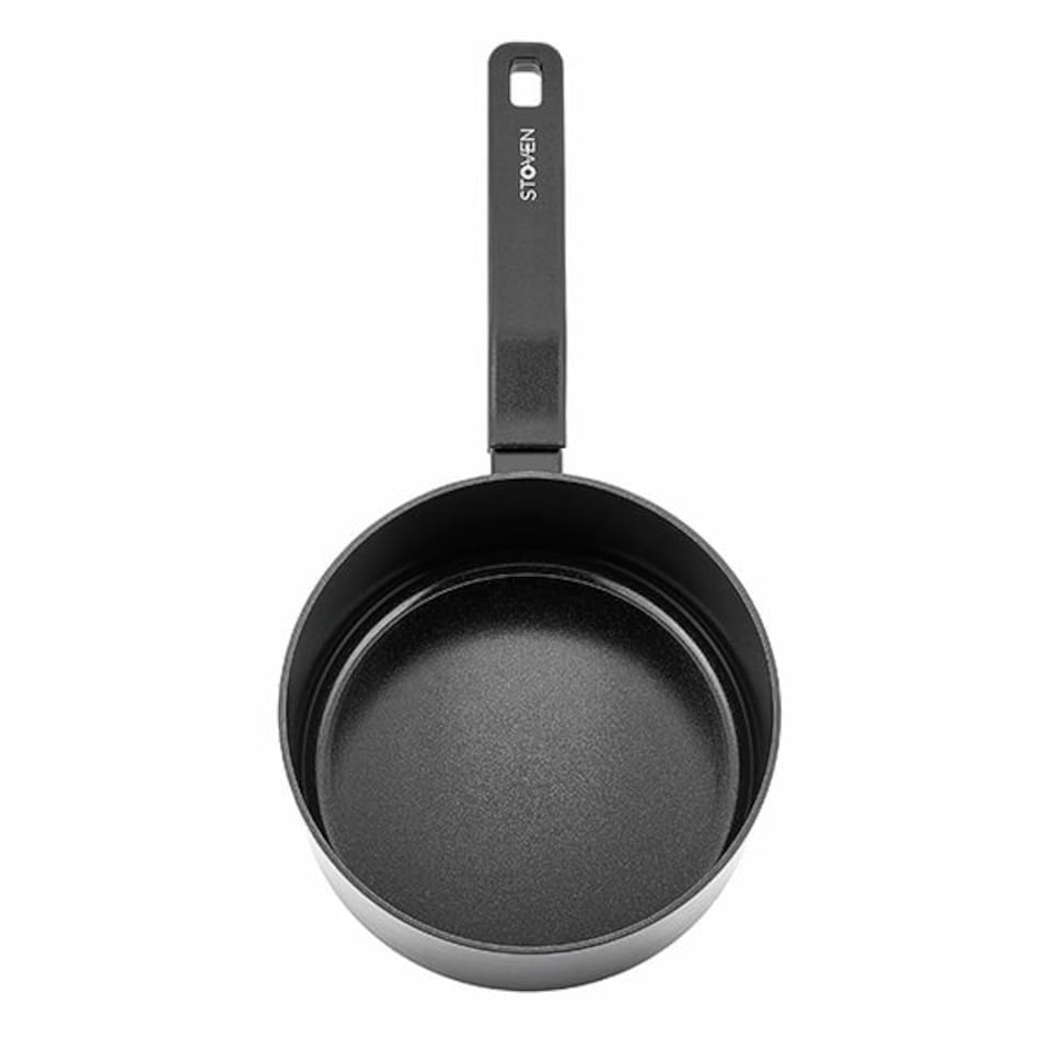 image 1 of Stoven Noir 4 Piece Saucepan Set with 20cm Frying Pan