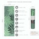 image 4 of Yoga Studio Designed Sticky Yoga Mat 6mm - Sage Green Mat Paradise Palm | Multi | Sage Green Mat Paradise Palm | 183cm x 61cm x 6mm