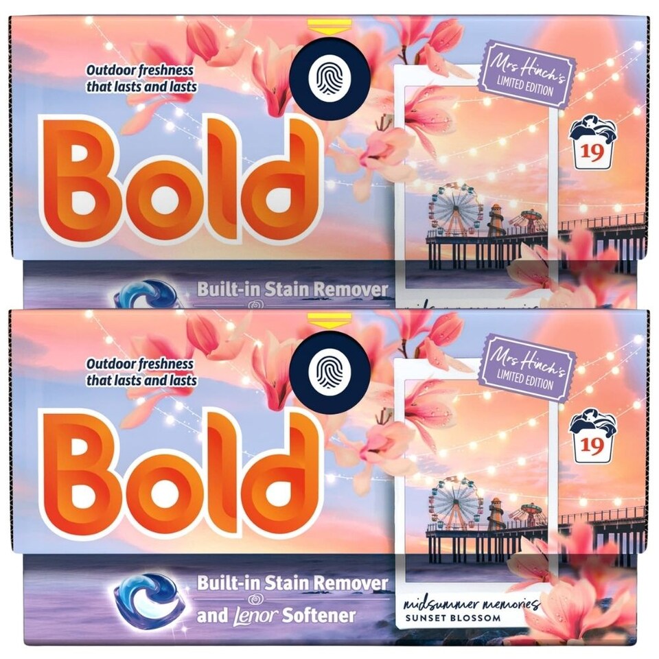 image 1 of Bold Laundry Pods Mrs Hinch's Midsummer Memories 19 Wash