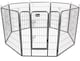 image 3 of Actiaspet - Heavy Duty 8-Panel Metal Playpen with Door, Large 100cm Height