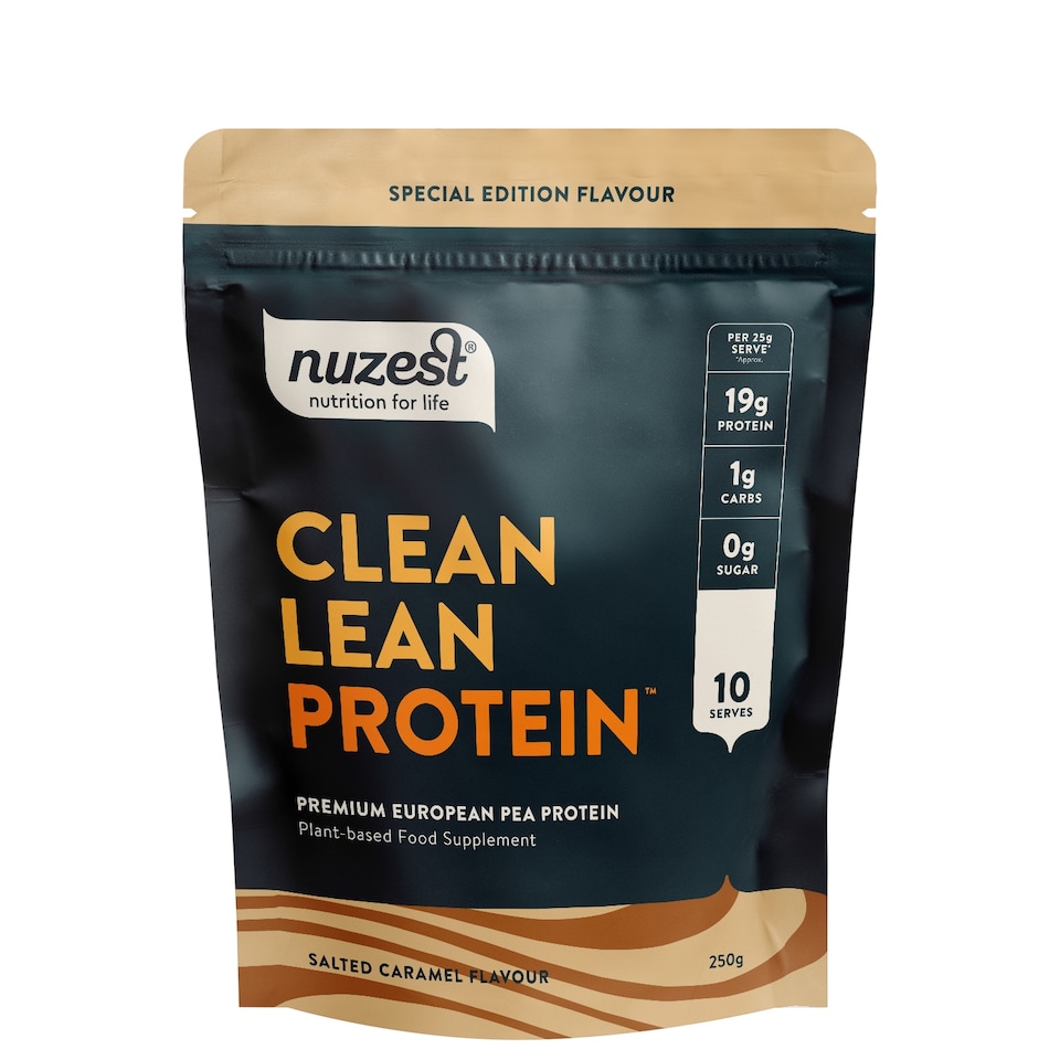 image 1 of Nuzest Clean Lean Protein Vegan Pea Protein Powder Salted Caramel 250g 10 Servings