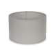 image 4 of ValueLights Pair of - Grey Fabric Cylinder Ceiling Pendant Lampshade/Table Lamp Drum Light Shade - Small