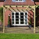 image 3 of Wall Mounted Premium Pergola - Wood - L240 x W420 x H270 cm - Light Green
