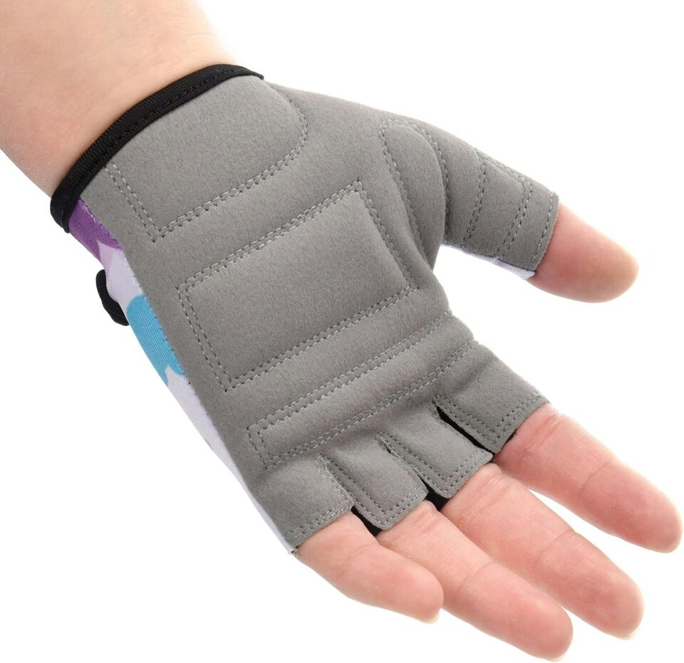 image 1 of Meteor Kids Bike Gloves – Breathable, Non-Slip, Padded for Comfort & Safety | Blue | Dragon | S