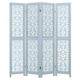 image 1 of COSTWAY 4-Panel Wooden Room Divider 165cm Folding Privacy Screen