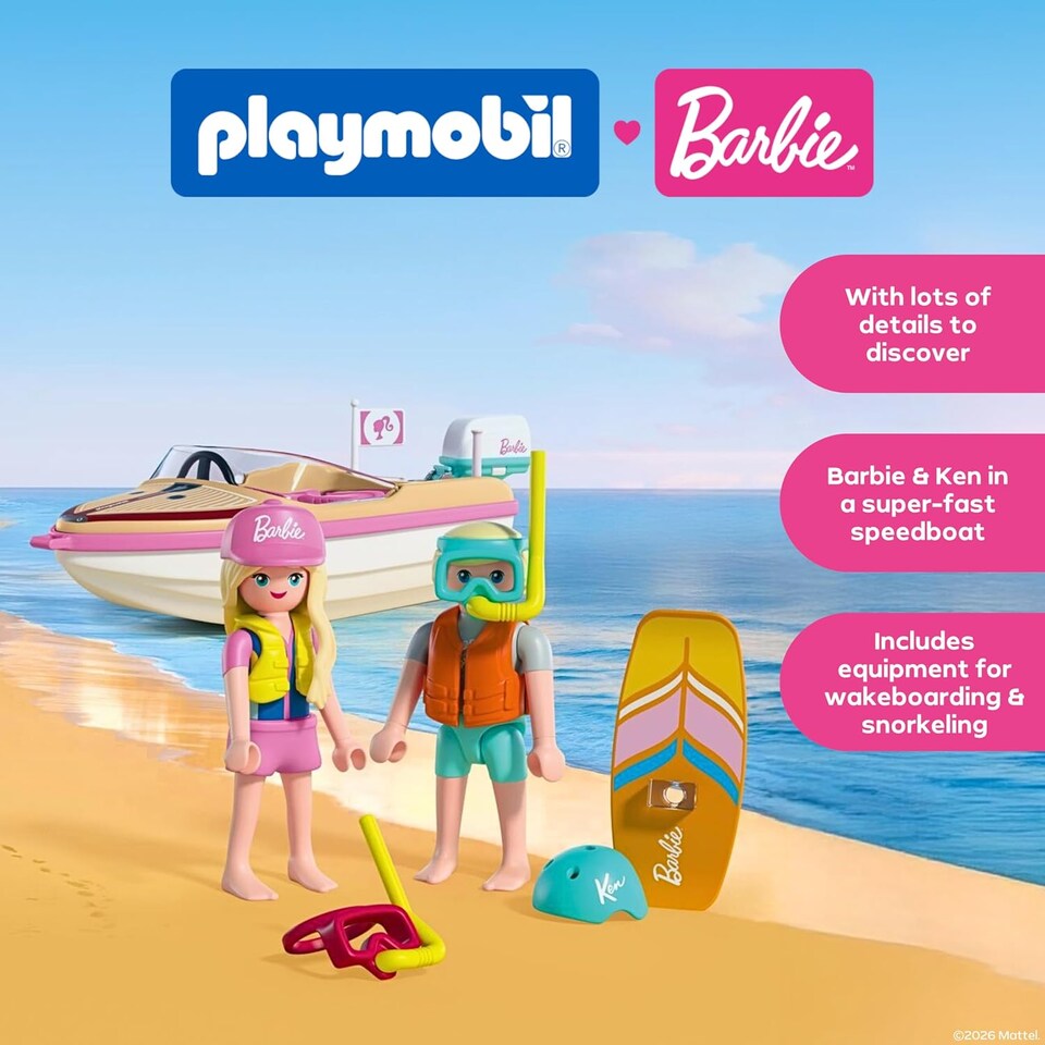 image 1 of PLAYMOBIL x Barbie Adventure Boat