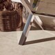 image 2 of Interiors By Premier Brown & White Genuine Cowhide Console Table,Hallway Table With 3 Storage Drawers,Table With Leather Handles Brown