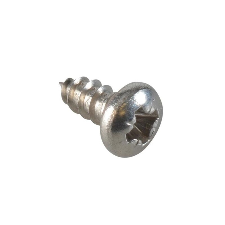 Forgefix Self-tapping Screws, Pozi, Pan Head, A2 Stainless Steel - Multi Colour - 1/4in x 4 ForgePack 80