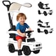 image 1 of HOMCOM 3 in 1 Kids Children Ride on Push Car Toddler Sliding Car G350 Licensed Walker Foot to Floor Slider Push-Along with Horn Steering Wheel NO POWER Manual, White