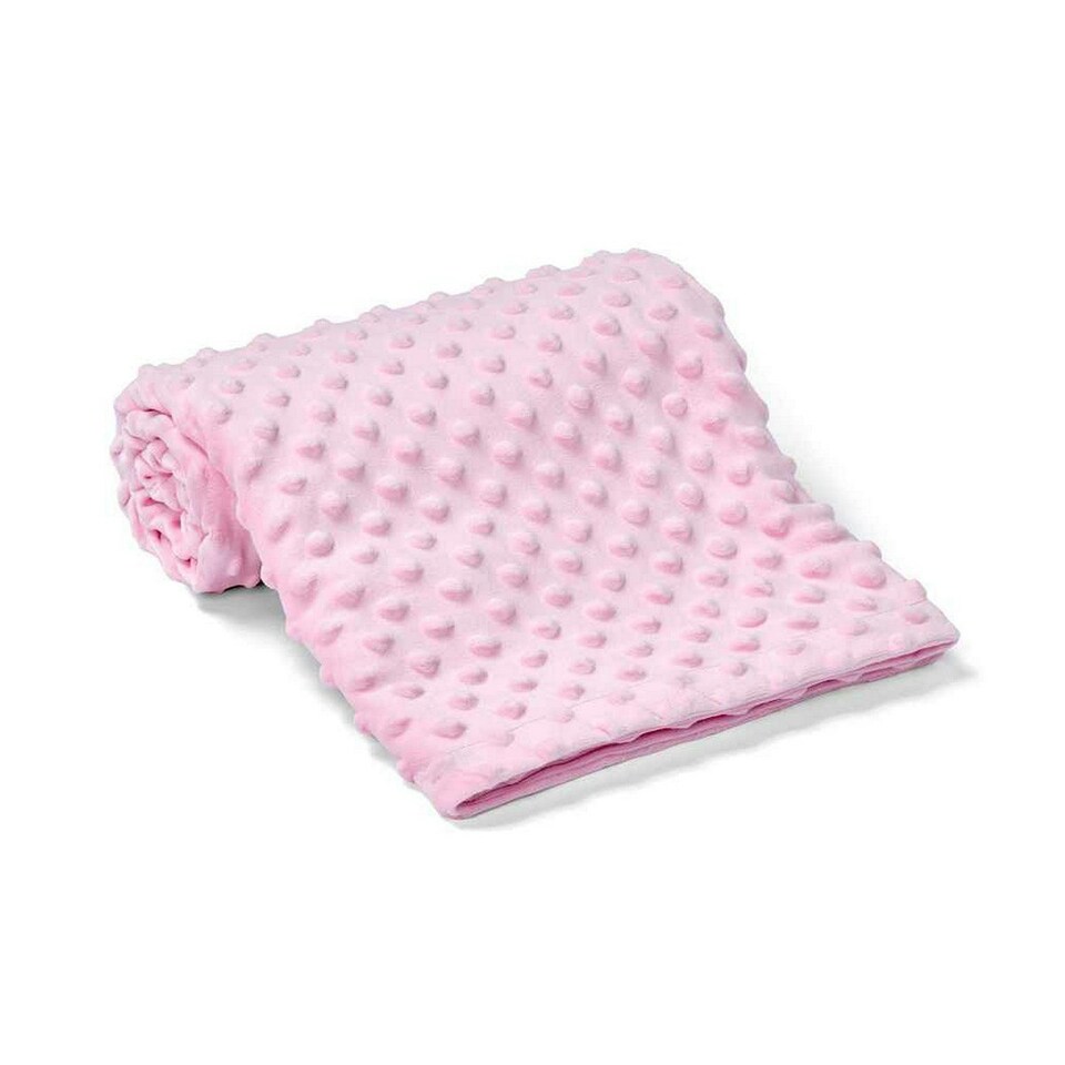 Brand Lab Minky Embossed Blanket - Light Pink - One Size