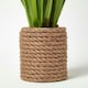 image 3 of Homescapes Artificial Open Flower Grass Plant In Rope Pot, 74 cm Tall