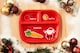 image 2 of Christmas 2 Pack Divided Plate For Santa