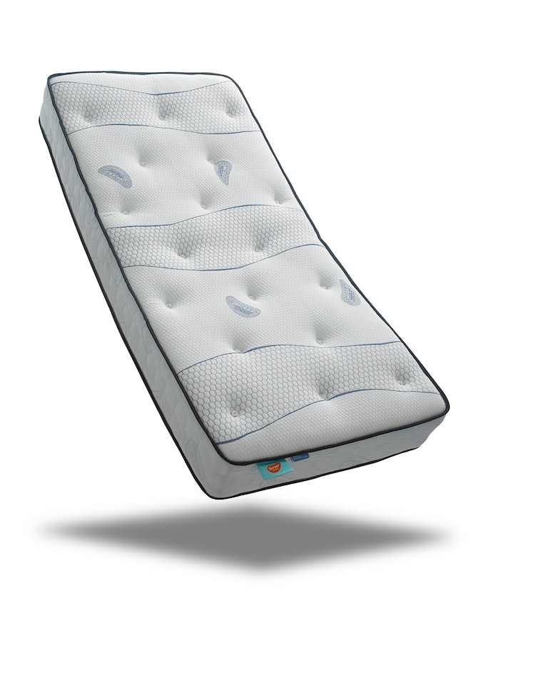 image 1 of Sareer Cool Blue Pocket Sprung Memory Foam Mattress 4FT6 | White | Double