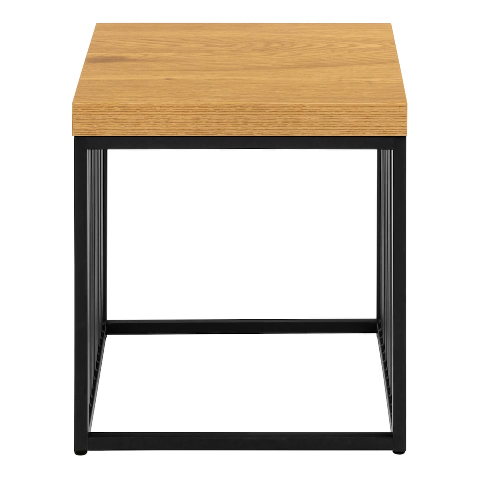 image 1 of Strington Side Table in Black and Oak