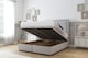 image 2 of Sloomy Lancaster Silver Plush Ottoman Bed Base With 26" Strutted Headboard 5' King | Silver | Silver | King | 1