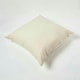 image 2 of Homescapes Luxury Organic Cotton Cushion Pad Insert Inner 60 x 60 cm (24 x 24") | Cream