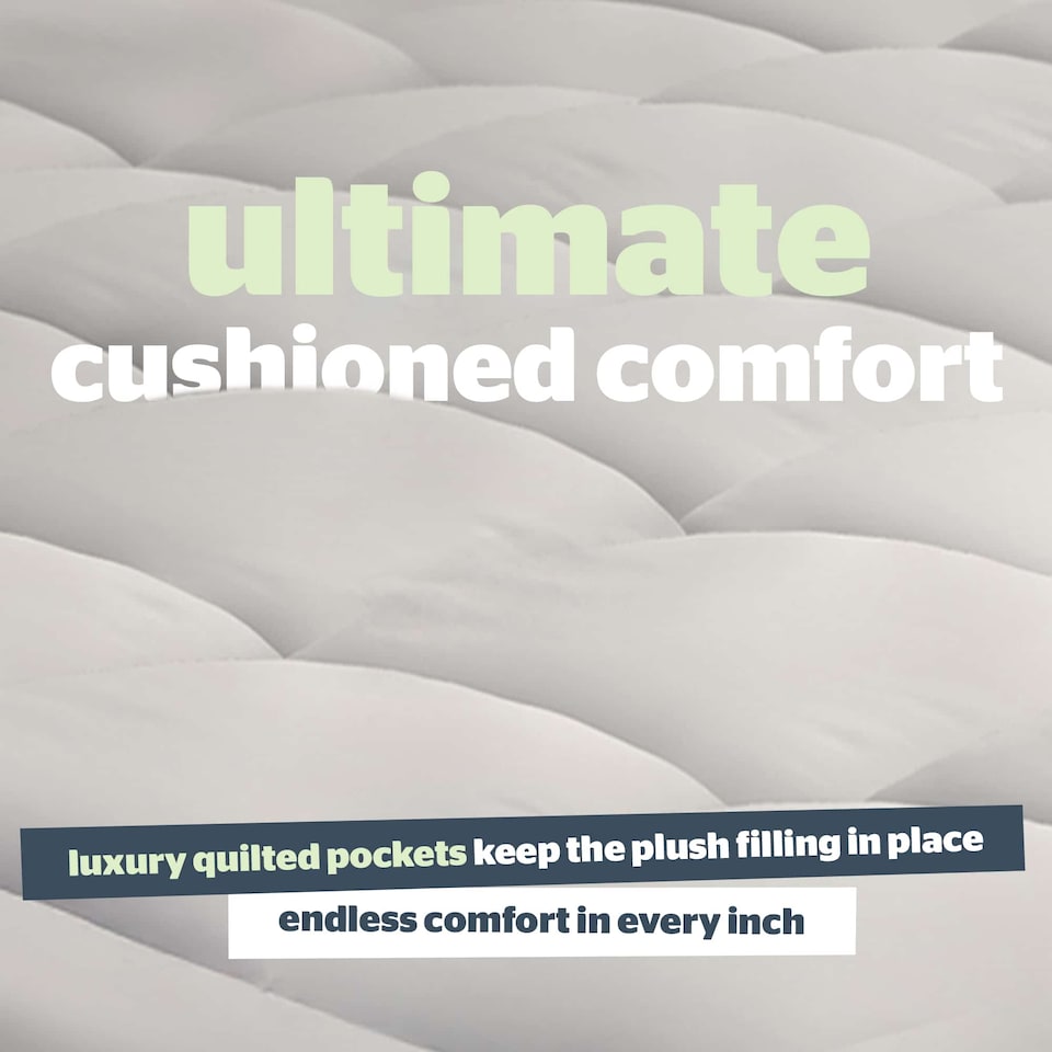 image 1 of Silentnight Anti-Allergy Ultimate Mattress Topper 1200, 12cm Deep