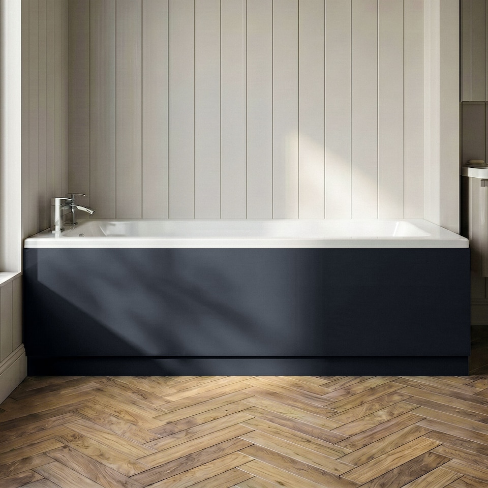image 1 of Balterley Bath MDF Front Panel & Plinth | Grey | Soft Black | 1