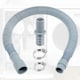 image 10 of SPARES2GO Drain Hose Extension Kit 2m Washing Machine Dishwasher Waste Water Outlet Pipe (19mm / 28mm Ends)