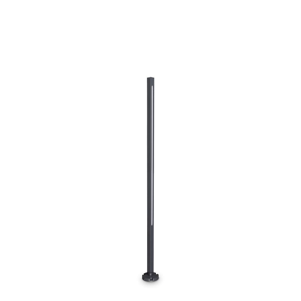 JEDI 120cm LED Outdoor Bollard Anthracite, 3000K, IP65, Non-Dim