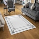 image 2 of Roman Style Ornamental Frame (Rug) White | Medium: 80x150cm