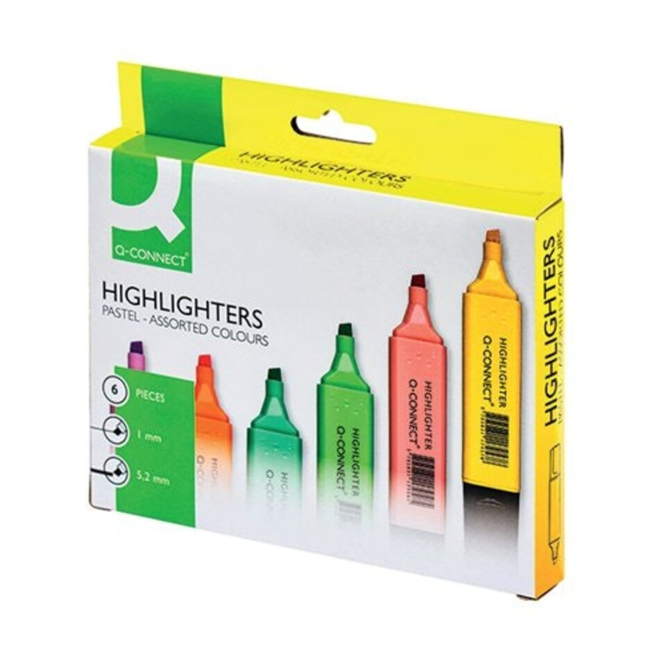 image 1 of Pack of 6 Pastel Highlighters