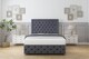 image 1 of Sloomy Vienna Steel Plush Divan Bed With Mattress 2 Drawers Right Side With 54" Floor Standing Headboard & 12" Matching Footboard 4' Small Double | Grey | Steel | Small Double | 1