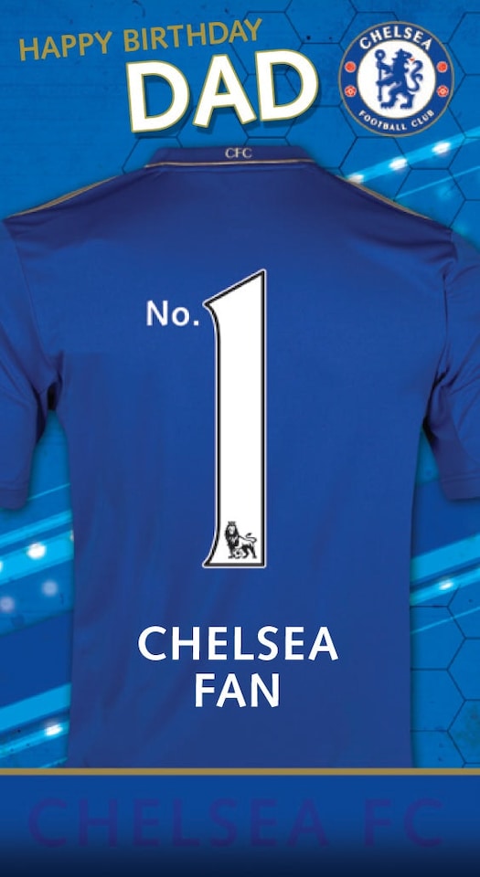 image 1 of Chelsea FC 'Dad' Birthday Card