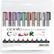 Copic Multiliner, Multicoloured, Set Of 10, Fine