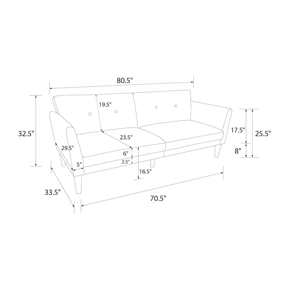 image 1 of Regal 3-Seater Sofa Bed in Blue Fabric | Blue | BLUE | Three Seater