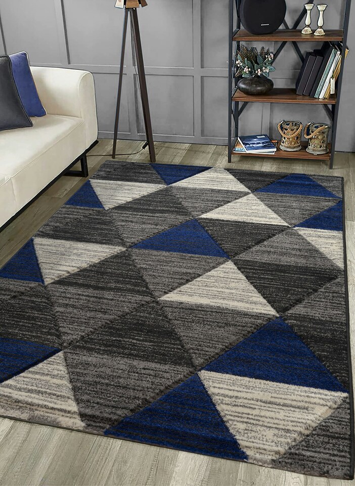 image 1 of Home Republic Vision Carved Rug - 60 x 110 | Blue