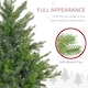 image 4 of HOMCOM 7 Ft Artificial Christmas Tree with Metal Base, Hinged Branches