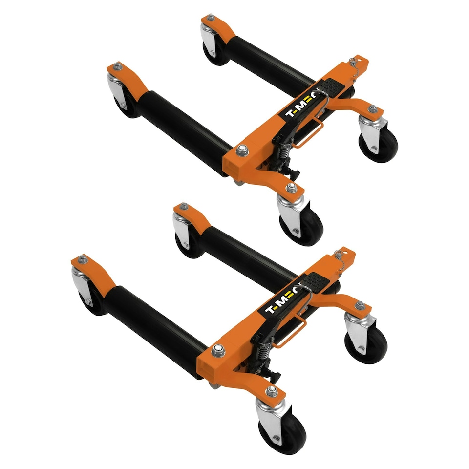 image 1 of Hydraulic Positioning Skates Pair | Orange