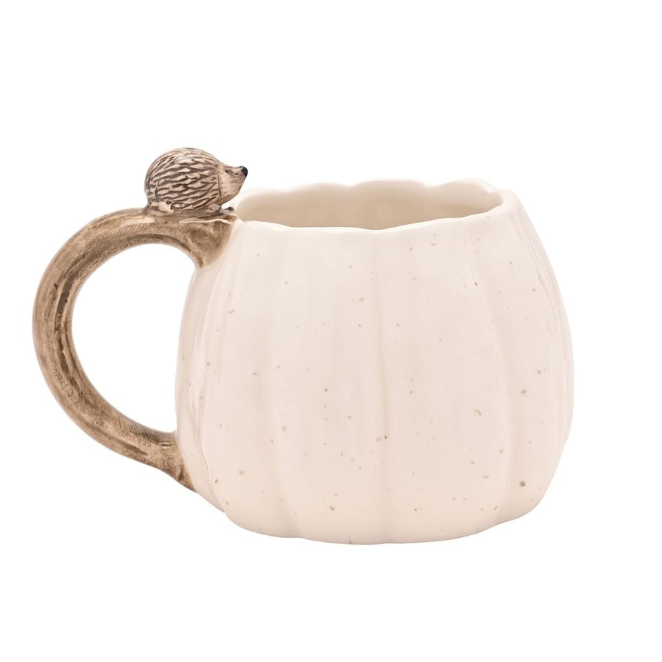 image 1 of Widdop Gifts Country Inspired Hedgehog and Pumpkin Mug