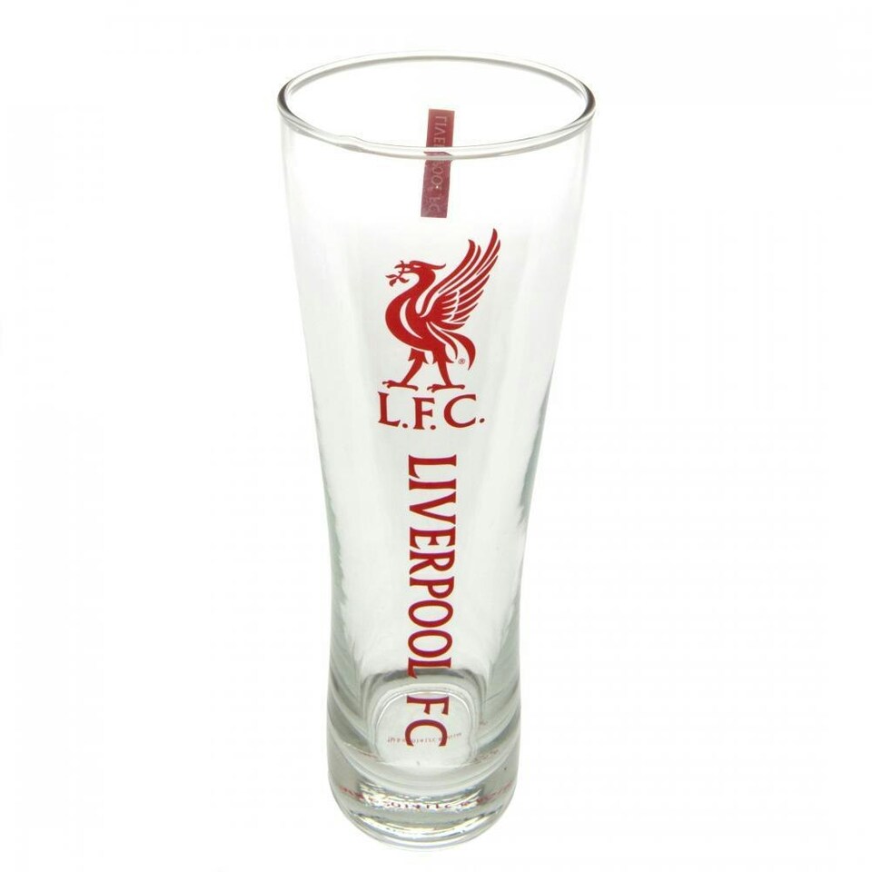 image 1 of Liverpool FC Official Tall Beer Glass - Red - One Size
