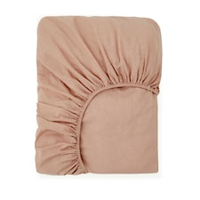 Touch Of Linen - Seashell Pink - Fitted Sheet Pink | Seashell Pink | Double