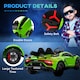 image 6 of HOMCOM Lamborghini SVJ 12V Ride-On Car w/ Lights Music Remote 3-8 Yrs Green