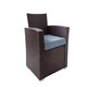 image 2 of Dark Brown Rattan Sofa 1 Sofa, 2 Chairs, 1 Table Multi