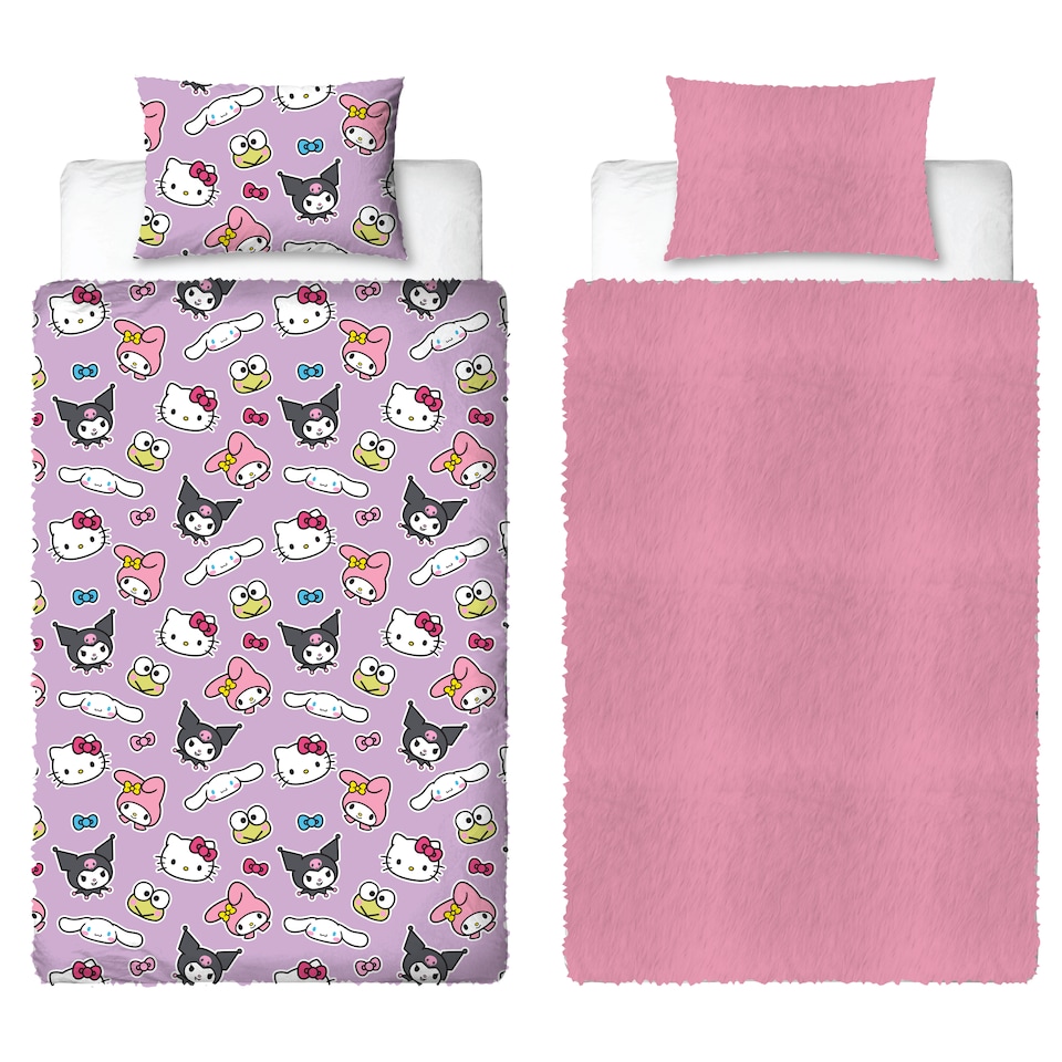 image 1 of Hello Kitty Chill Single Fleece Duvet Cover