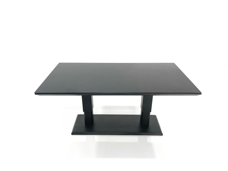 image 1 of Fimous Garden Sofa Set Aluminium Furniture Rising Dining Tabe Set with 2 Chair 3 Footstools 2 Side Tables Dark Grey