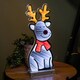 image 1 of 40cm Infinity Standing Christmas Reindeer with Metal Base, White and Red LEDs
