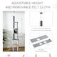 image 5 of PawHut Floor To Ceiling Cat Tree, 255cm Adjustable Height, Grey