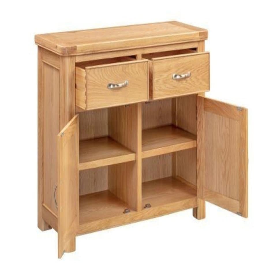image 1 of Bologna 2 Door 2 Drawer Sideboard - L44 x W106 x H86 cm - Oak Brown